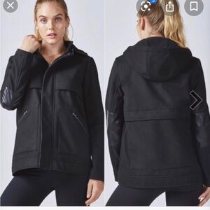 Fabletics Pella hooded women’s black jacket size small